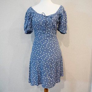 Skies are blue polkadot dress size XS